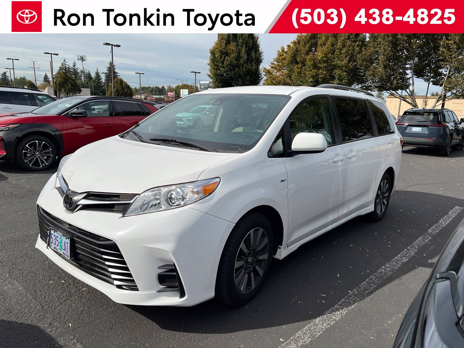 Used 2018 Super White Toyota LE image 1