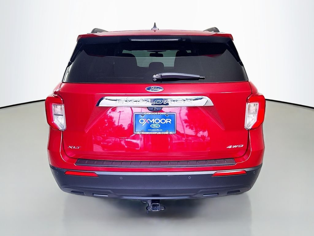 Used 2021 Rapid Red Metallic Tinted Clearcoat Ford XLT image 10