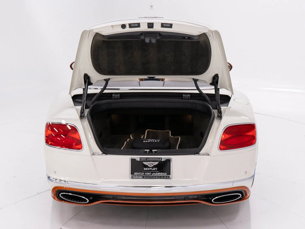 Certified Used 2017 Orange Flame over Ghost White by Mulliner PCG Bentley W12 Convertible image 48
