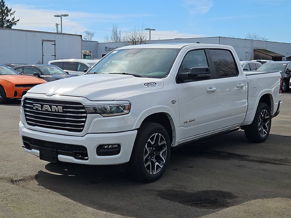 New 2026 Bright White Clear-Coat Exterior Paint RAM Laramie image 3