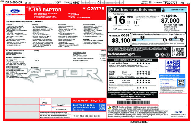 New 2026 Gray Ford Raptor image 9