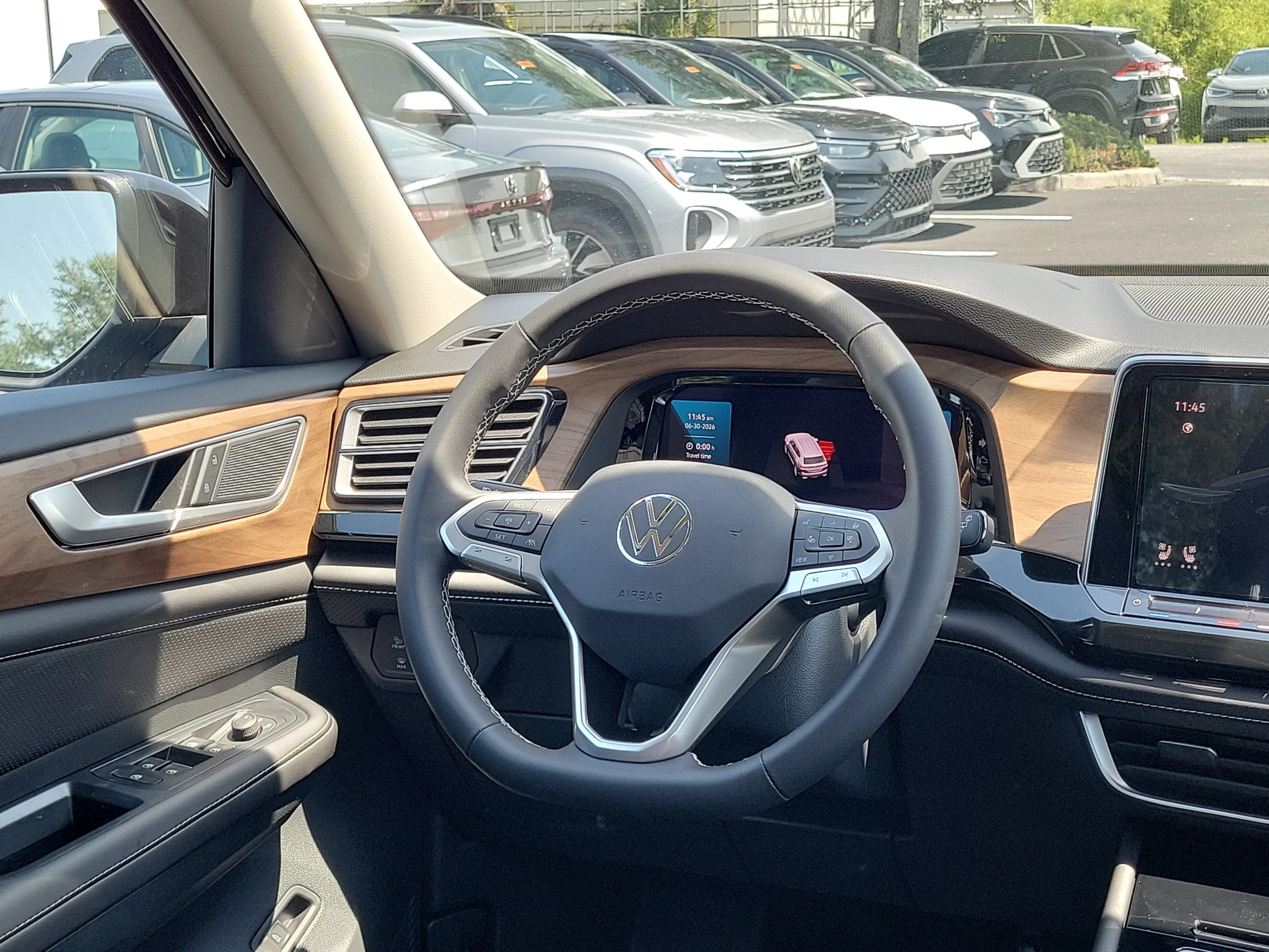 New 2026 Black Volkswagen SE w/Technology image 3