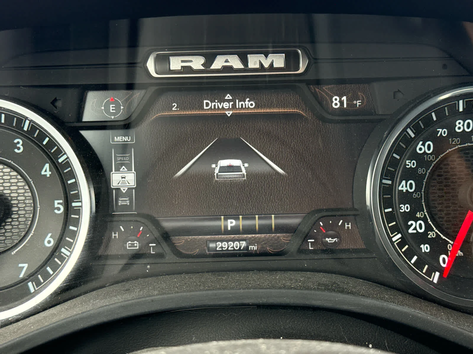 Used 2025 Bright White Clearcoat Ram Laramie image 10