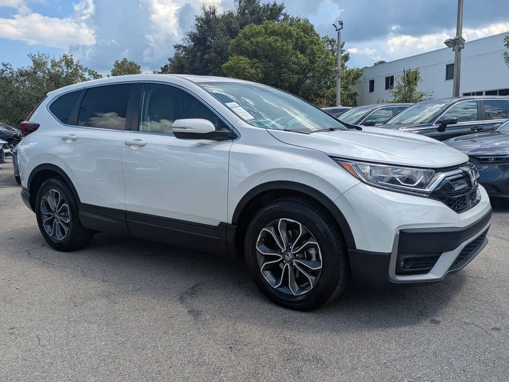 Certified Used 2022 Platinum White Pearl Honda EX image 2