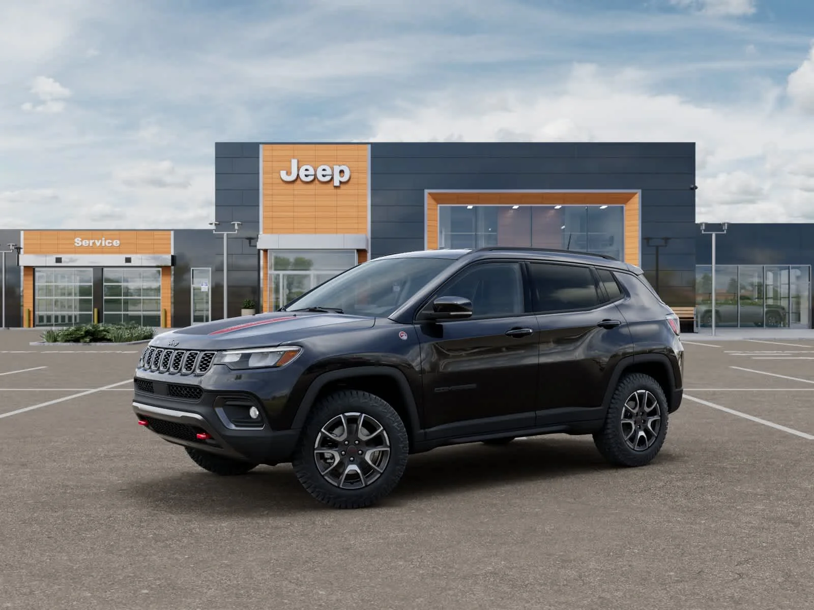 New 2026 Diamond Black Crystal Pearlcoat Jeep Trailhawk image 2