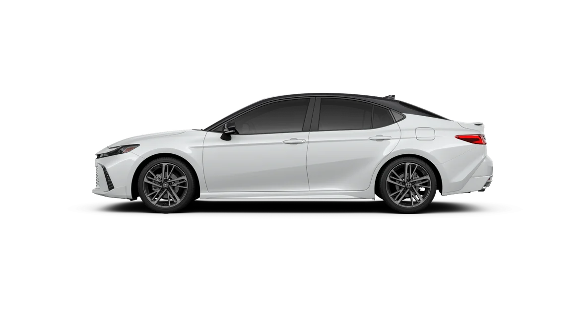 New 2027 Wind Chill Pearl with Midnight Black Metallic roof Toyota XSE image 3