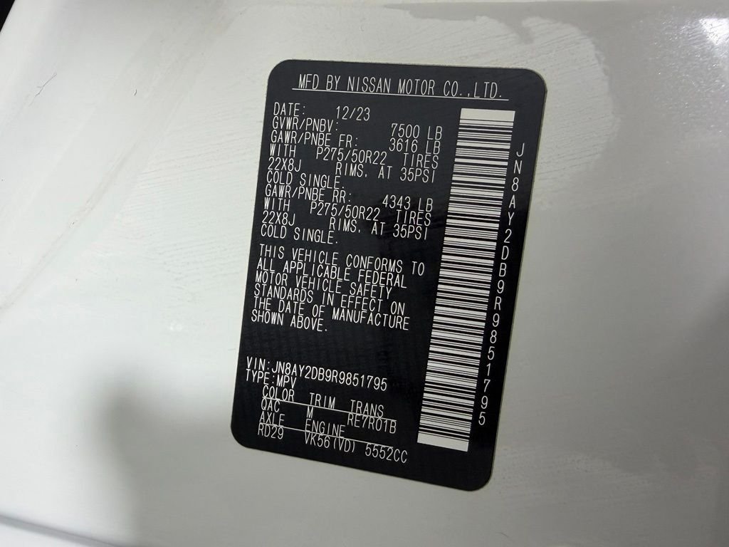 Certified Used 2024 White Nissan Platinum image 33