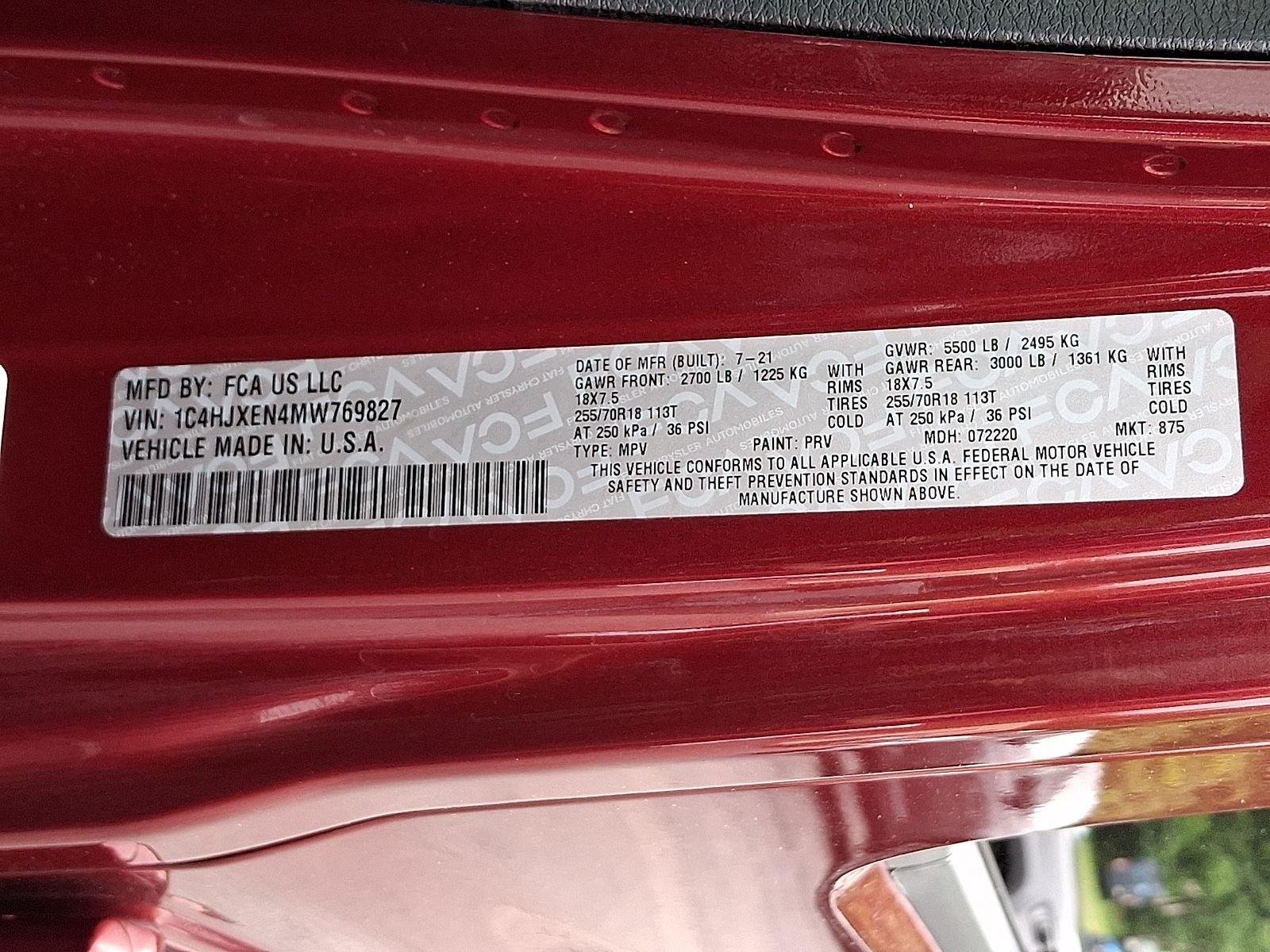 Used 2021 Snazzberry Pearlcoat Jeep Unlimited Sahara image 28