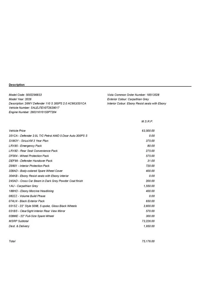 Used 2026 Gray Land Rover S image 3