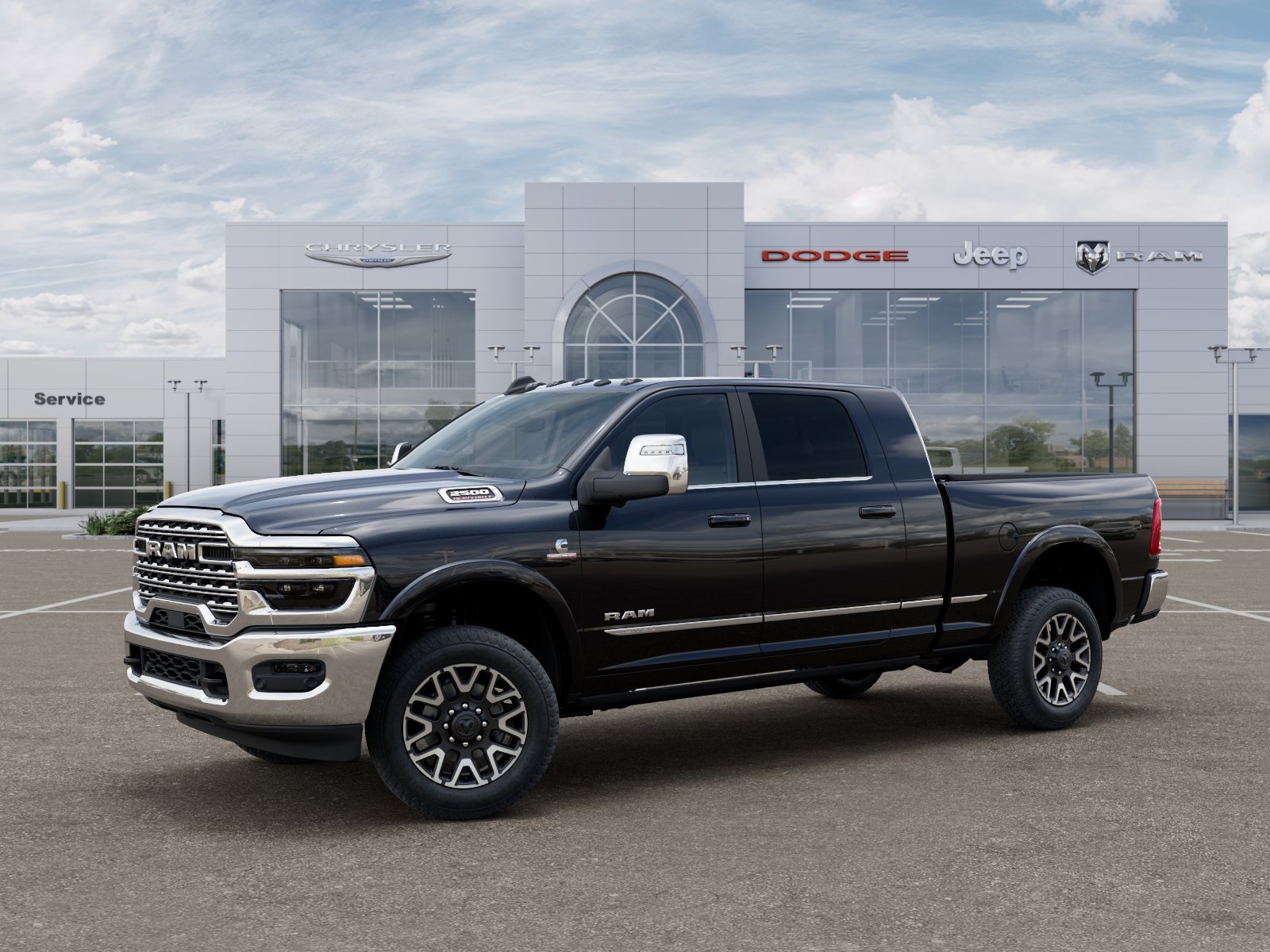 New 2025 Diamond Black Crystal Pearl-Coat Exterior Paint RAM Limited image 21