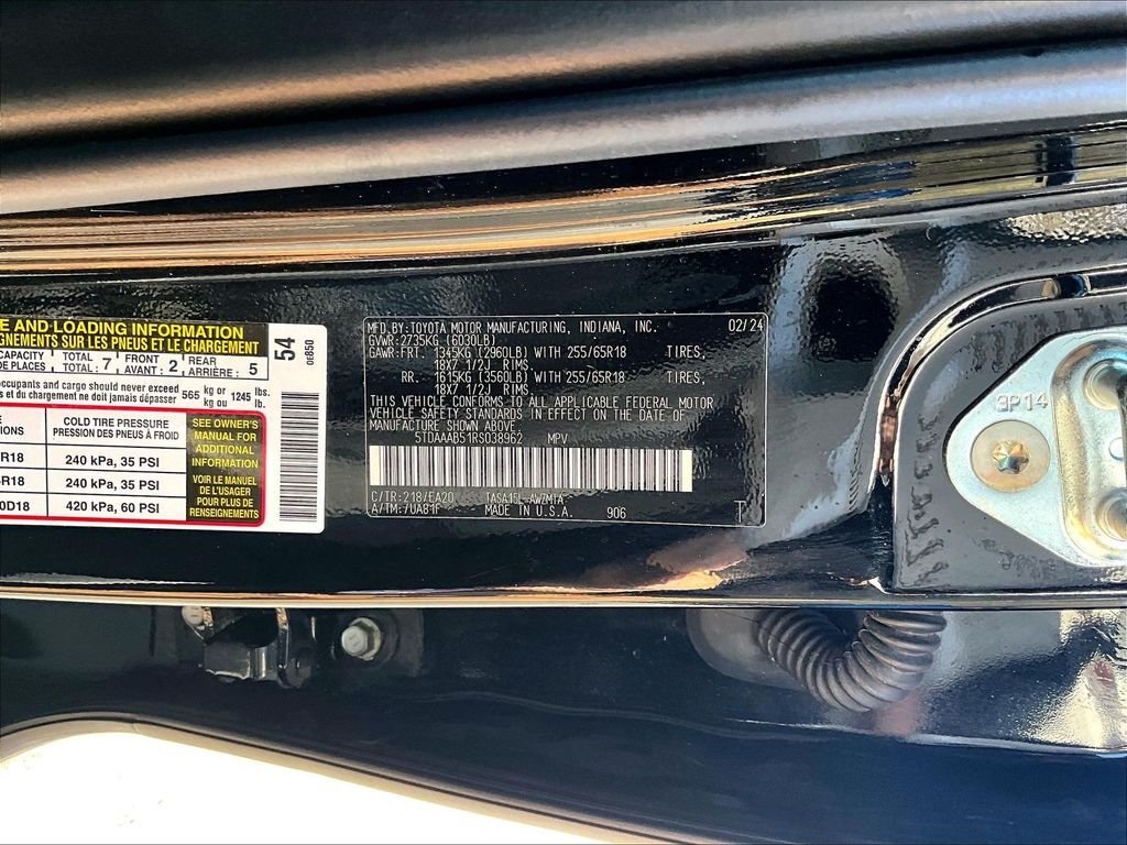 Used 2024 Midnight Black Metallic Toyota XLE image 37