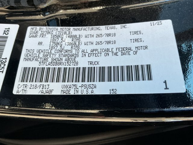 Used 2024 Black Toyota SR5 image 26