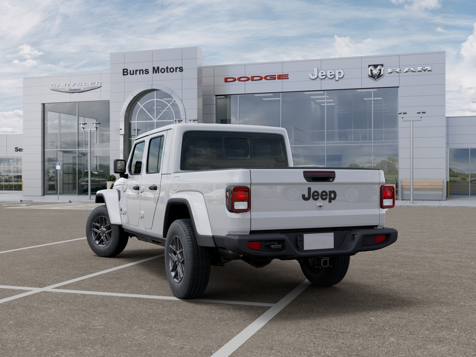 New 2026 Bright White Clearcoat Jeep Sport S Dark Sky image 3