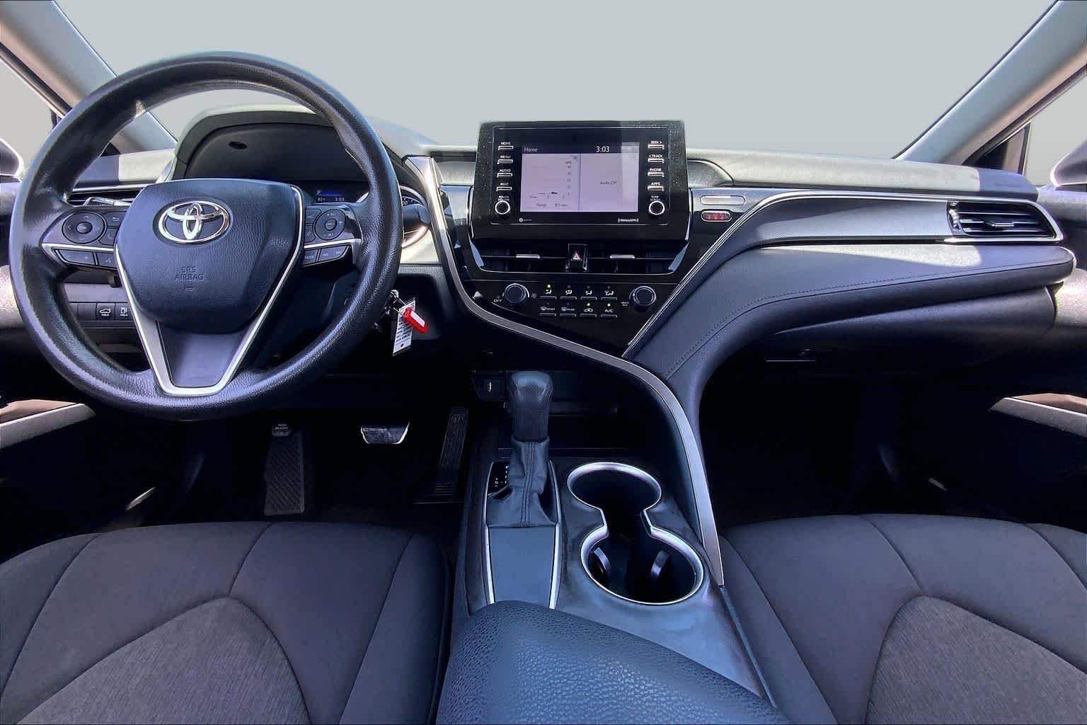 Used 2021 Super White Toyota LE image 15