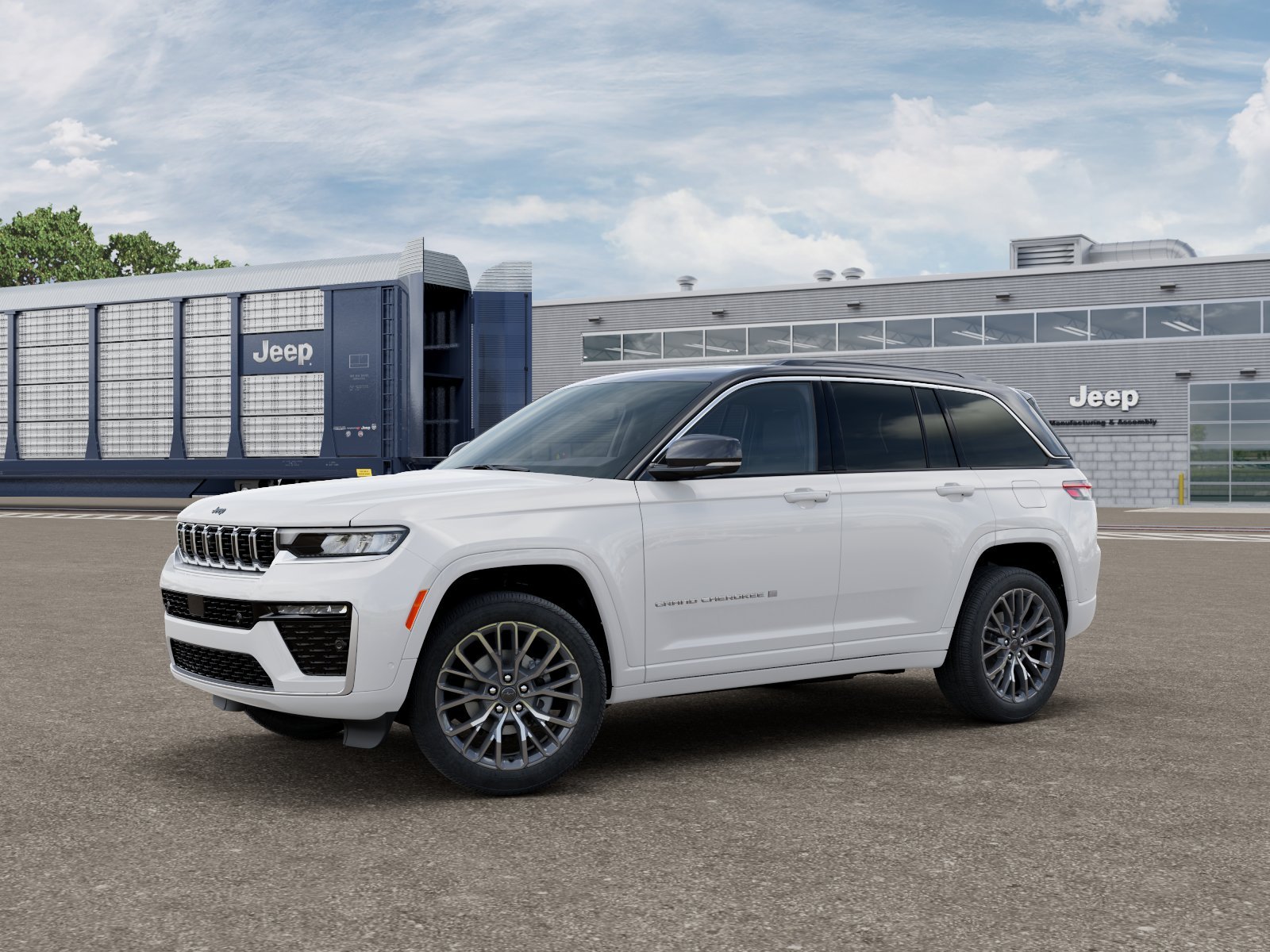 New 2027 Bright White Clear-Coat Paint Jeep Summit image 1