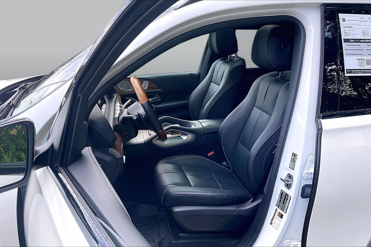 Used 2021 designo Diamond White Metallic Mercedes-Benz GLS 580 image 9