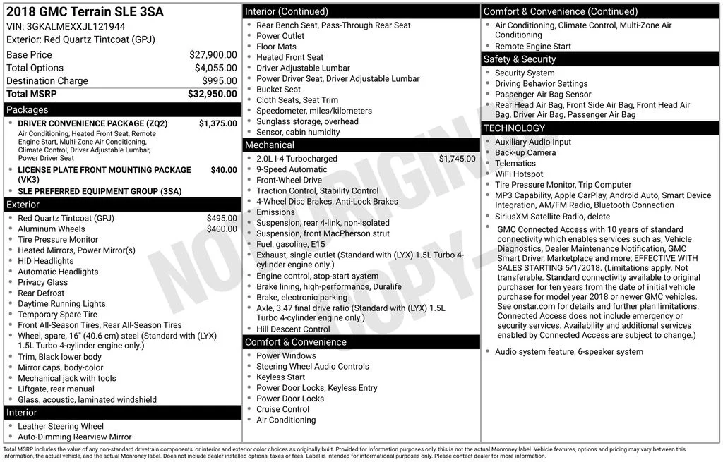 Used 2018 Red GMC SLE image 4