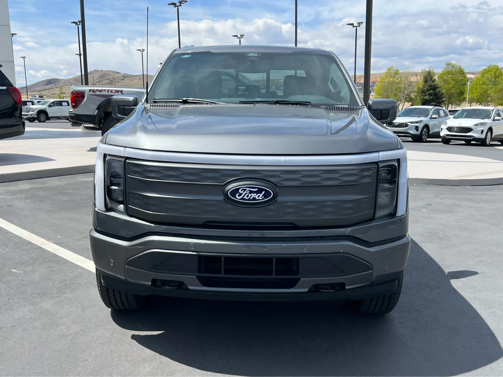 Used 2025 Light Blue Clearcoat Metallic Ford LARIAT image 3