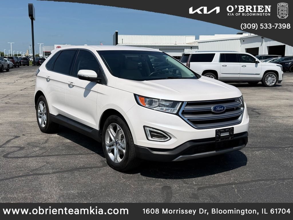 Used 2018 White Platinum Clearcoat Metallic Ford Titanium image 1