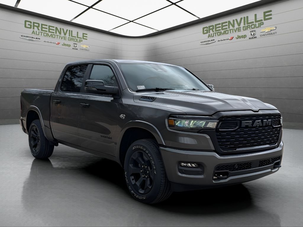 New 2026 Granite Crystal Metallic Clear-Coat Exterior Paint RAM Big Horn Night Edition Hemi 4x4 Crew Cab image 10
