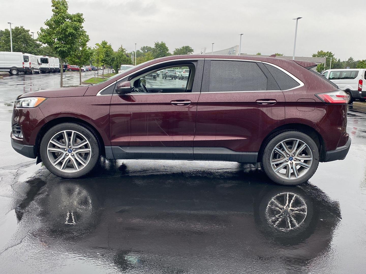 Used 2019 Burgundy Velvet Metallic Tinted Clearcoat Ford Titanium image 8