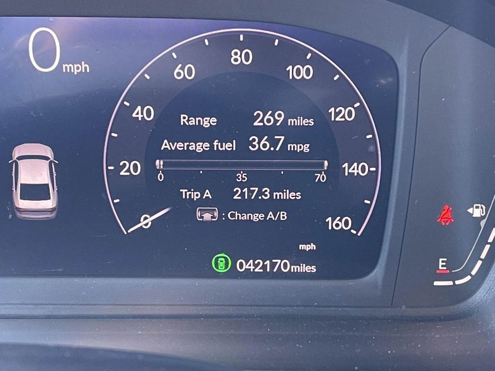 Used 2024 Platinum White Pearl Honda EX image 8