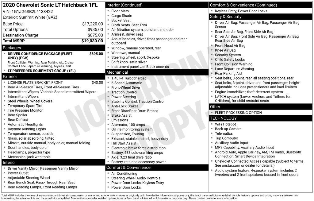 Used 2020 White Chevrolet LT image 2