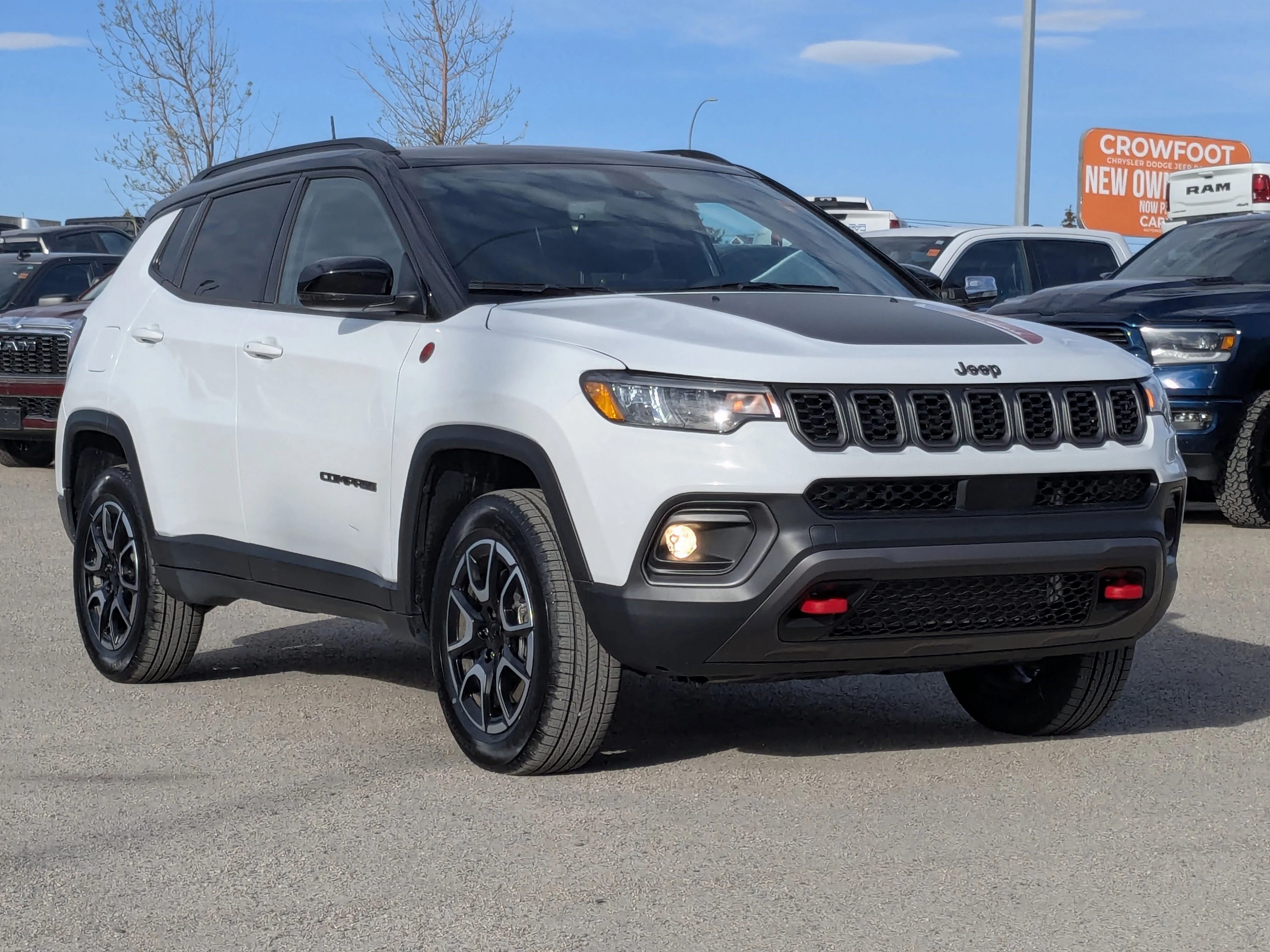 Used 2024 Black Jeep Trailhawk - Sun & Sound Group - Dual Pane Sunroof - Leather - NAV & More image 2