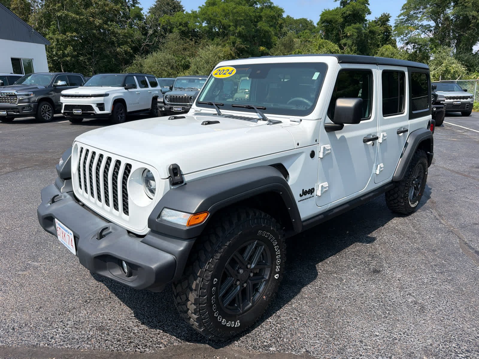 Certified Used 2024 Bright White Clearcoat Jeep Sport S image 3