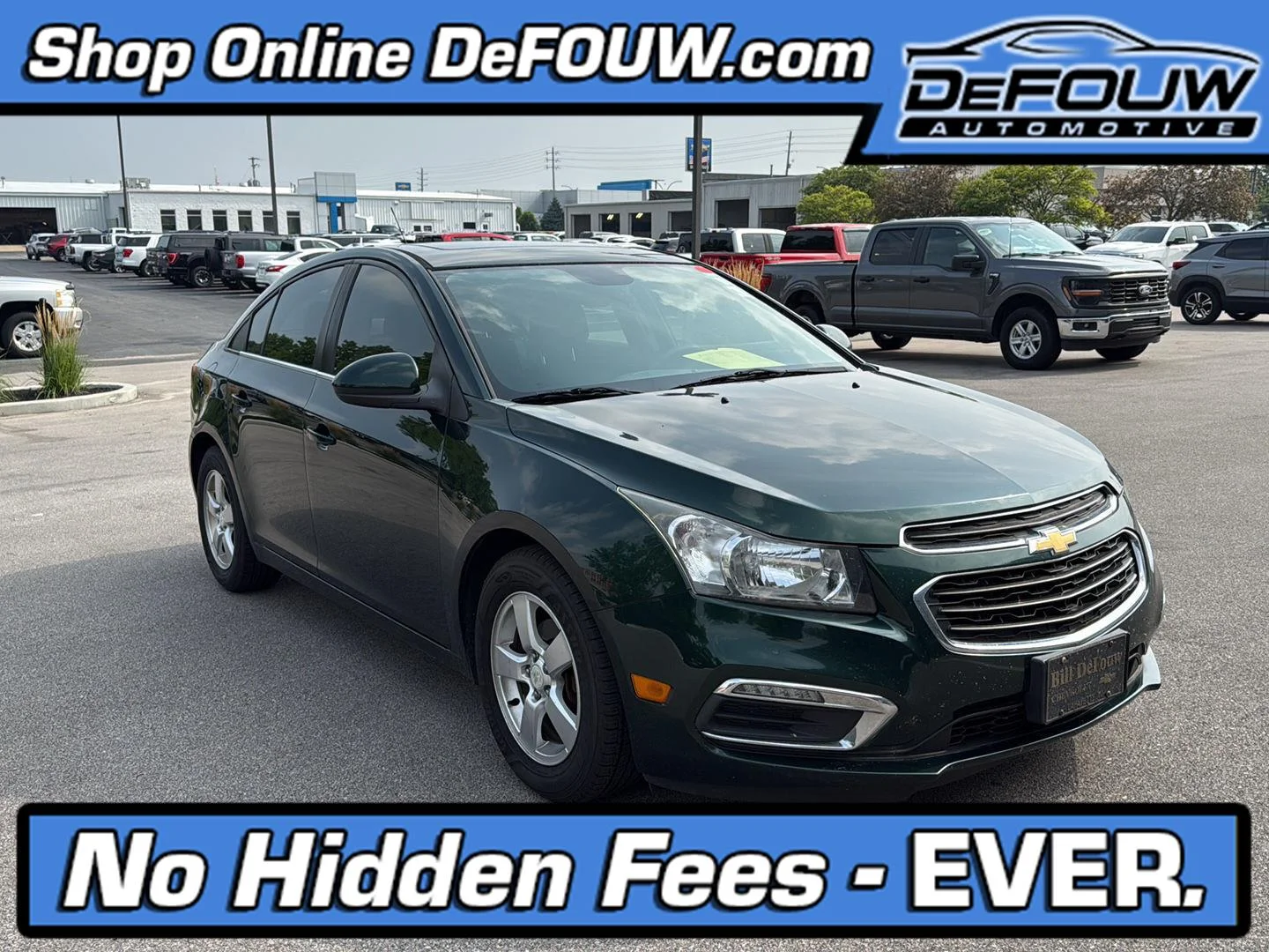 Used 2015 RAINFOREST GREEN METALLIC Chevrolet LT image 1