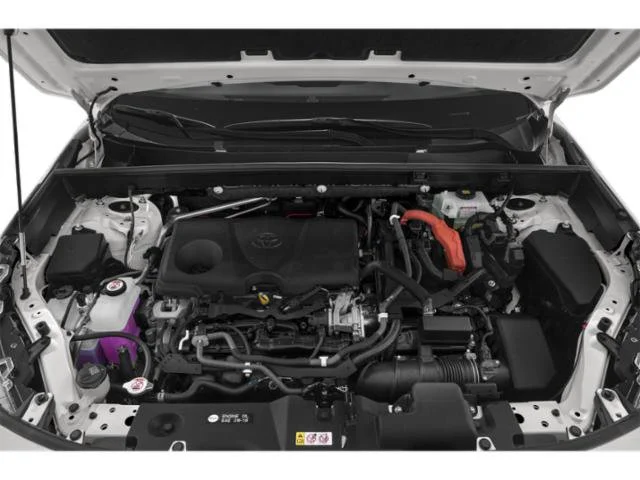 Used 2021 Blue Flame Toyota Hybrid XLE image 14