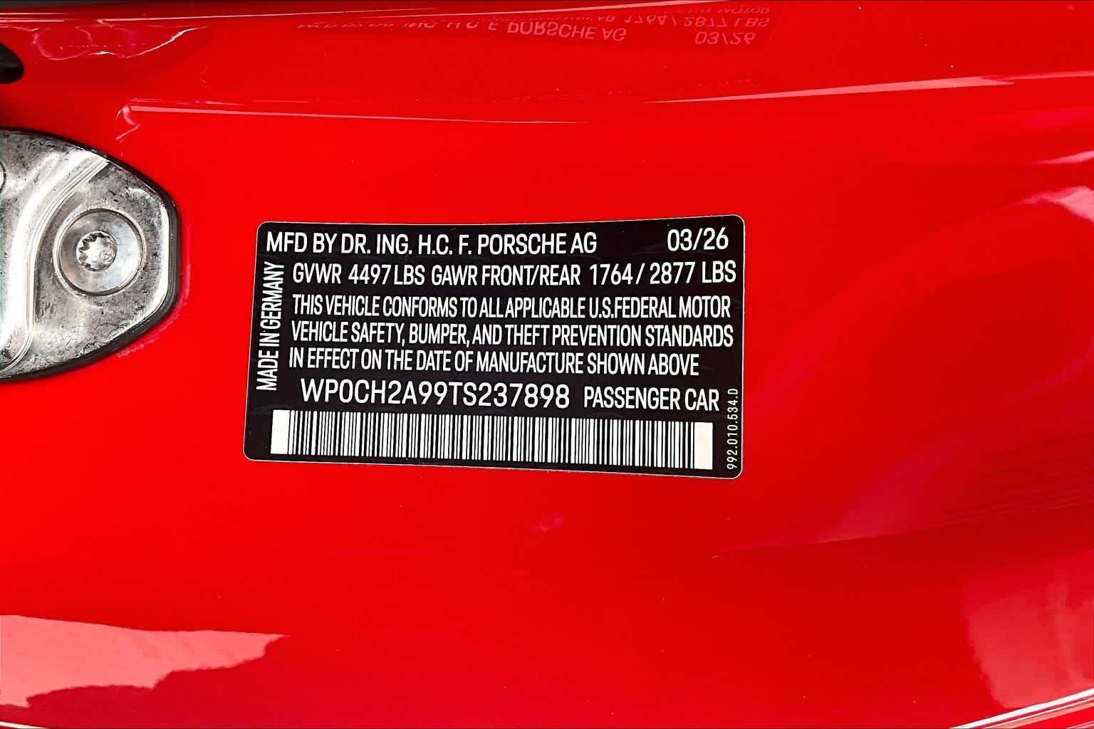 New 2026 Guards Red Porsche Carrera S image 26