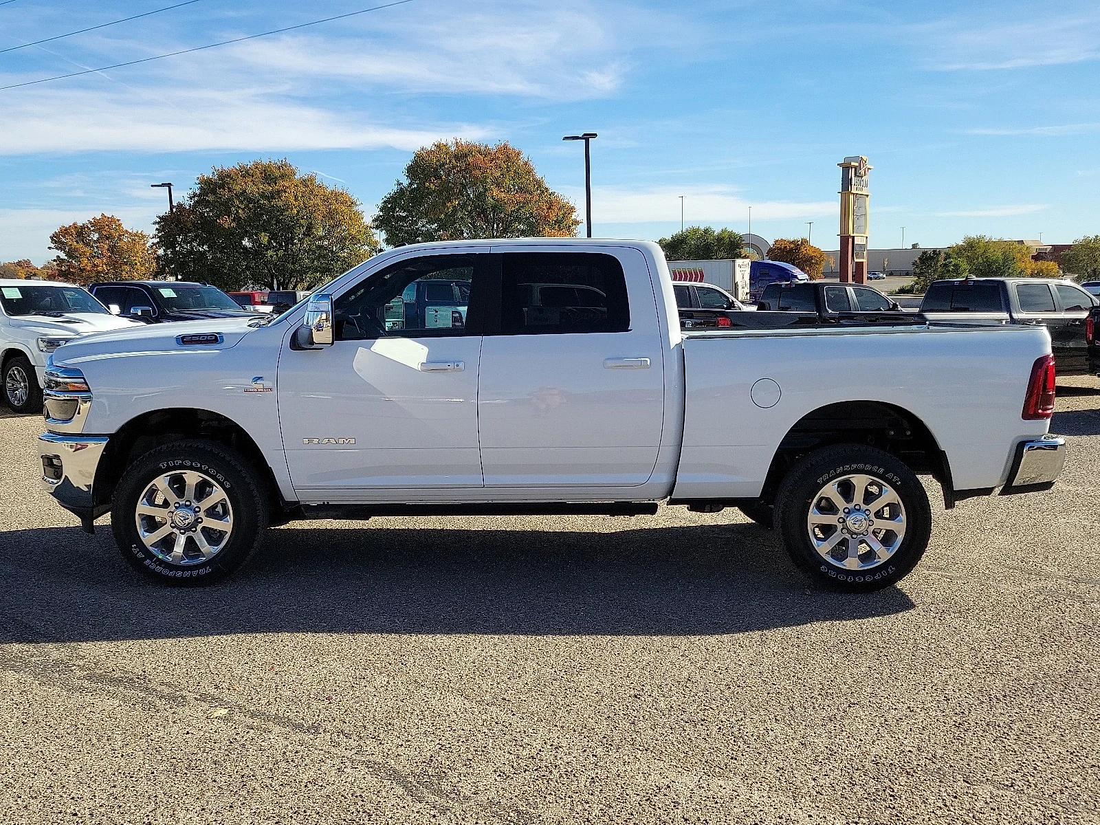 New 2026 Bright White Ram LARAMIE CREW CAB 4X4 6