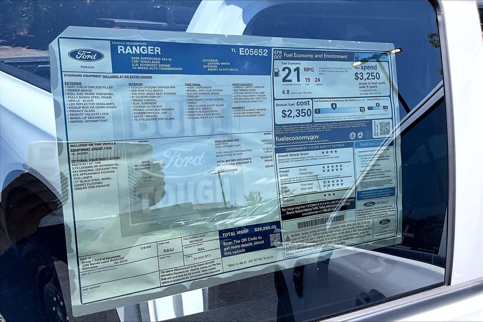 New 2026 Oxford White Ford XL image 17