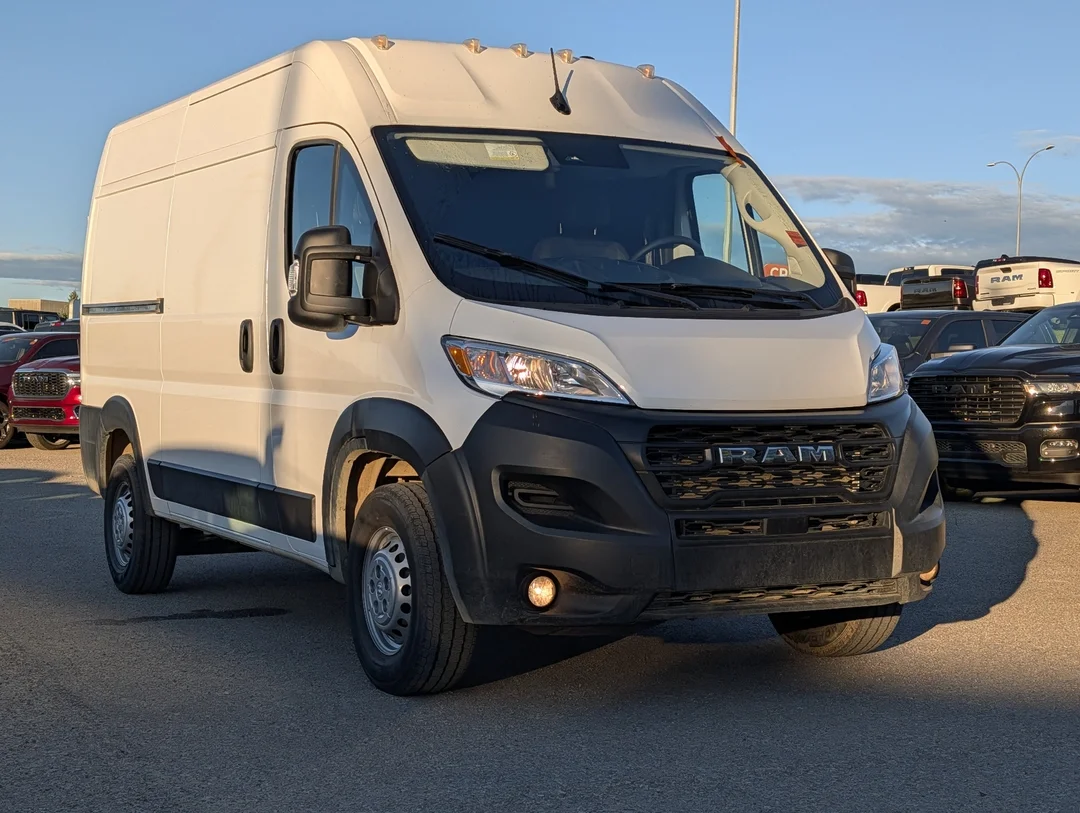 Certified Used 2025 White RAM Tradesman 136 HR - Convenience Grp - MOPAR Side Wall Paneling - Cargo Partition image 2