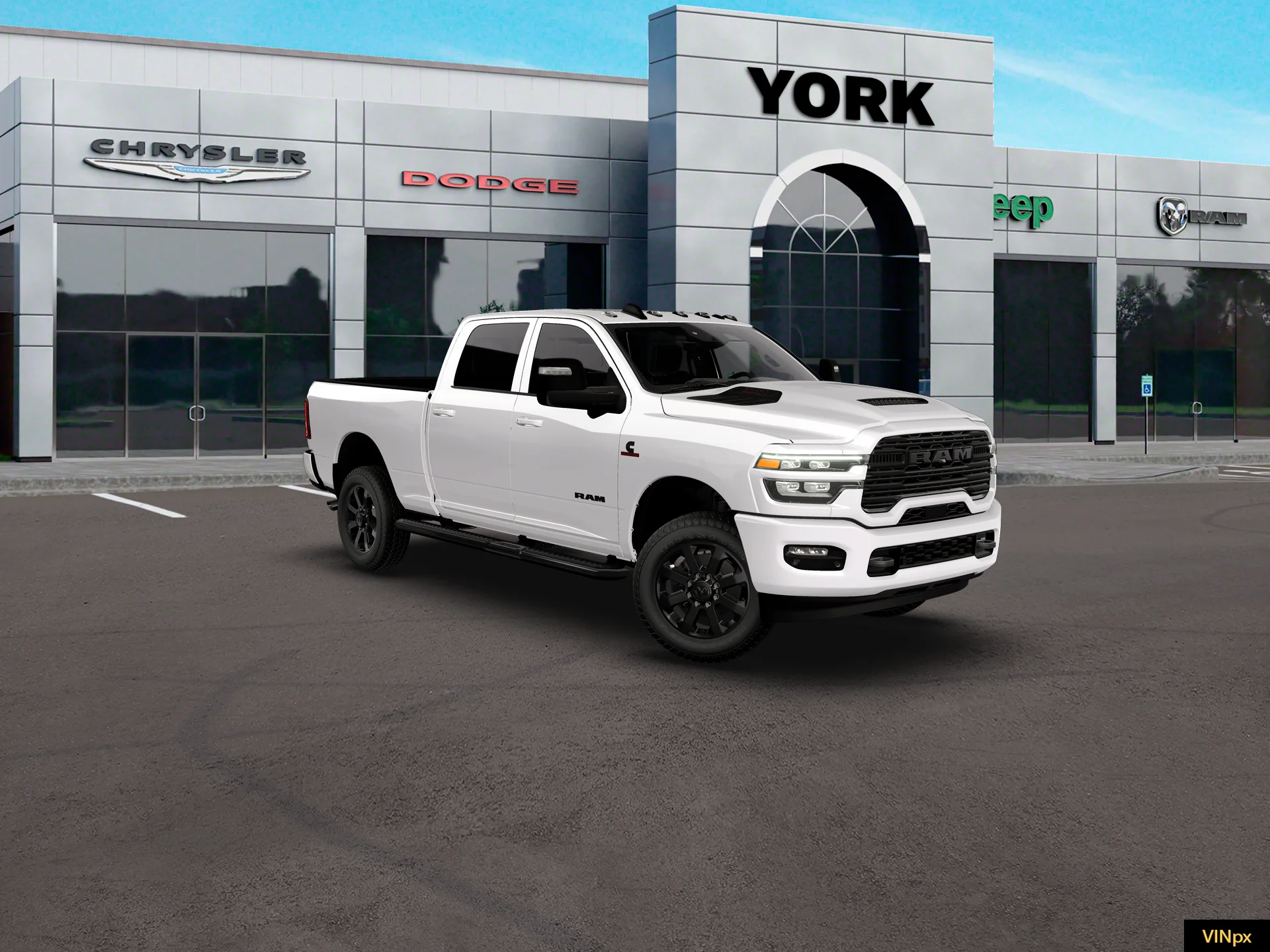 New 2026 Bright White Clear-Coat Exterior Paint RAM LARAMIE image 20