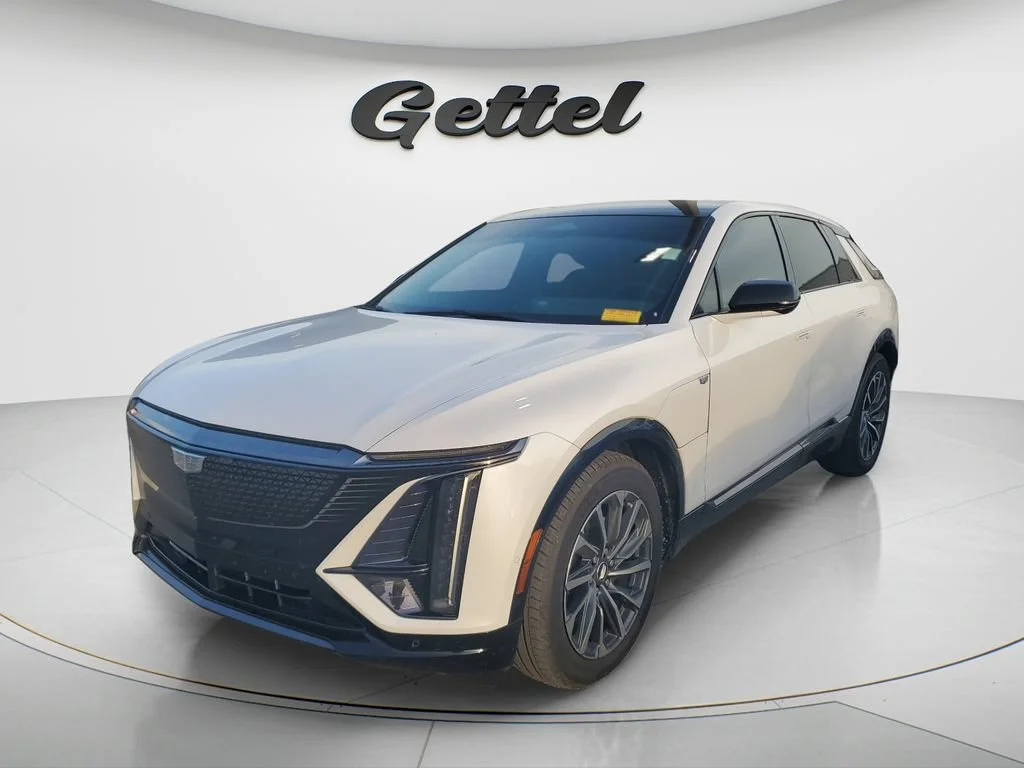 Used 2025 Crystal White Tricoat Cadillac Sport 2 image 1