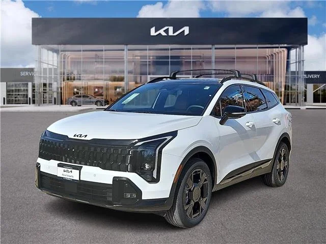 New 2026 Glacial White KIA X-Line All-Wheel Drive image 1