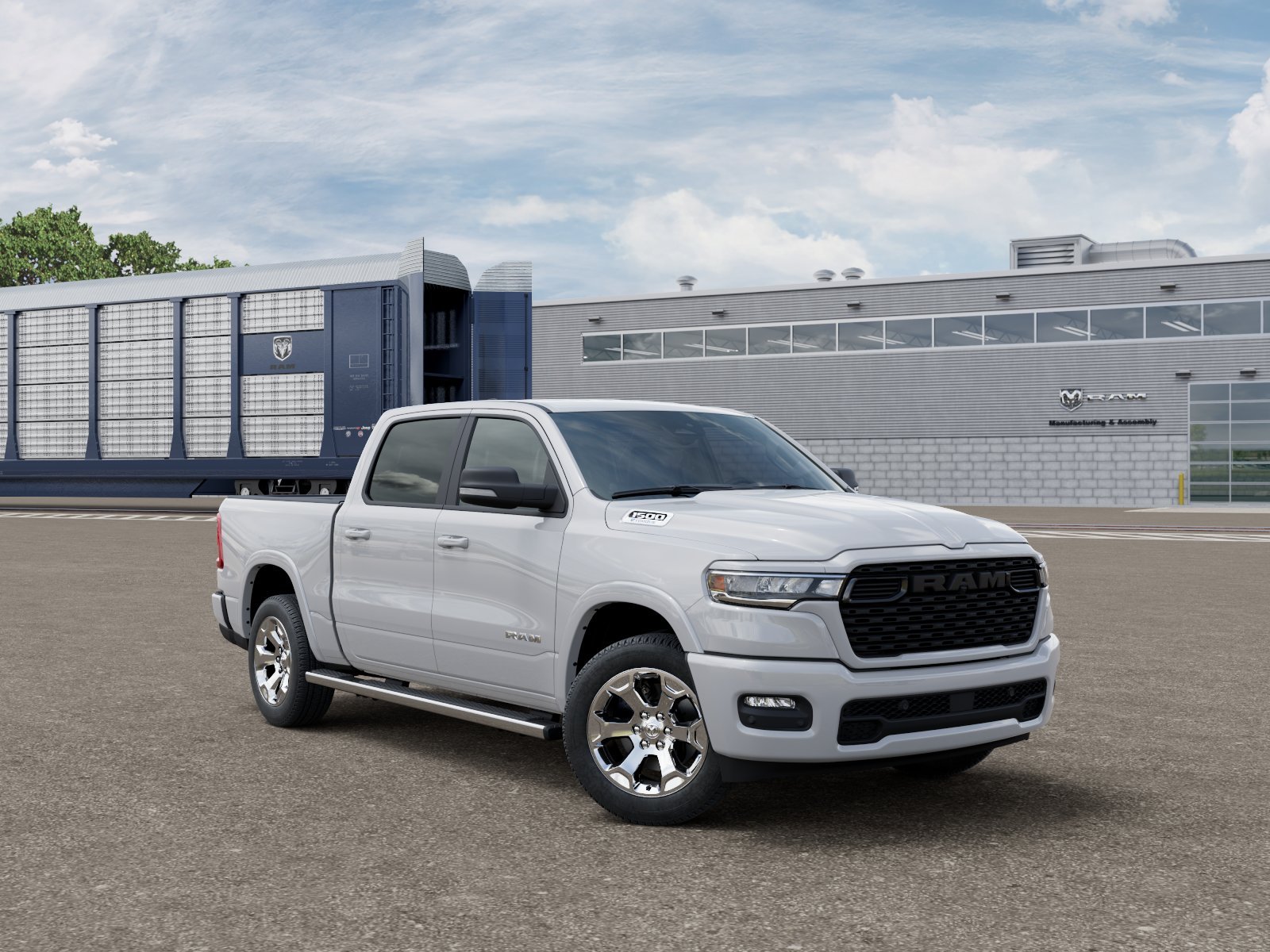 New 2026 Bright White Clear-Coat Exterior Paint RAM BIG HORN image 3