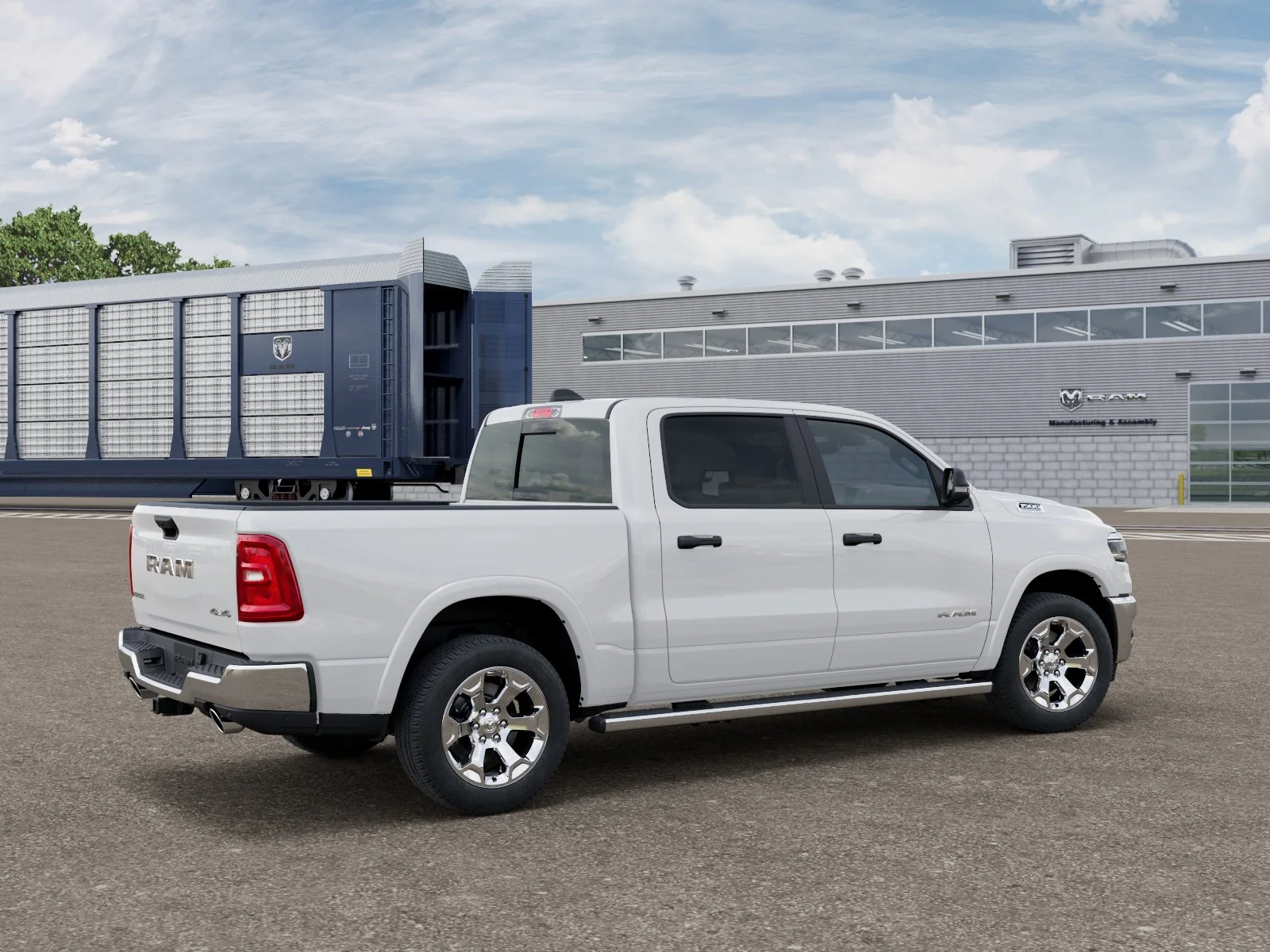 New 2027 Bright White Clear-Coat Exterior Paint RAM Big Horn/Lone Star image 2