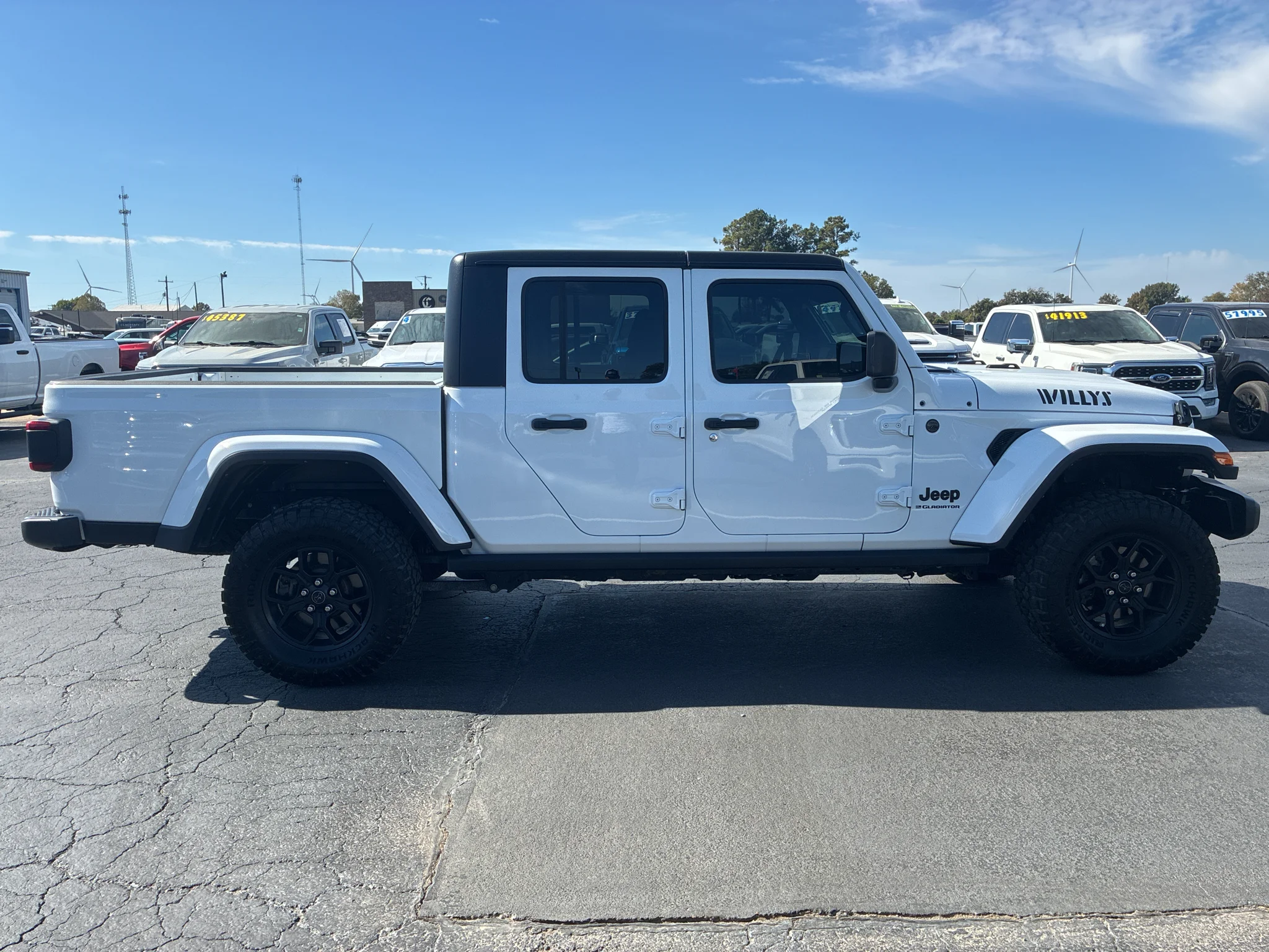 Used 2024 Bright White Clearcoat Jeep Willys image 4
