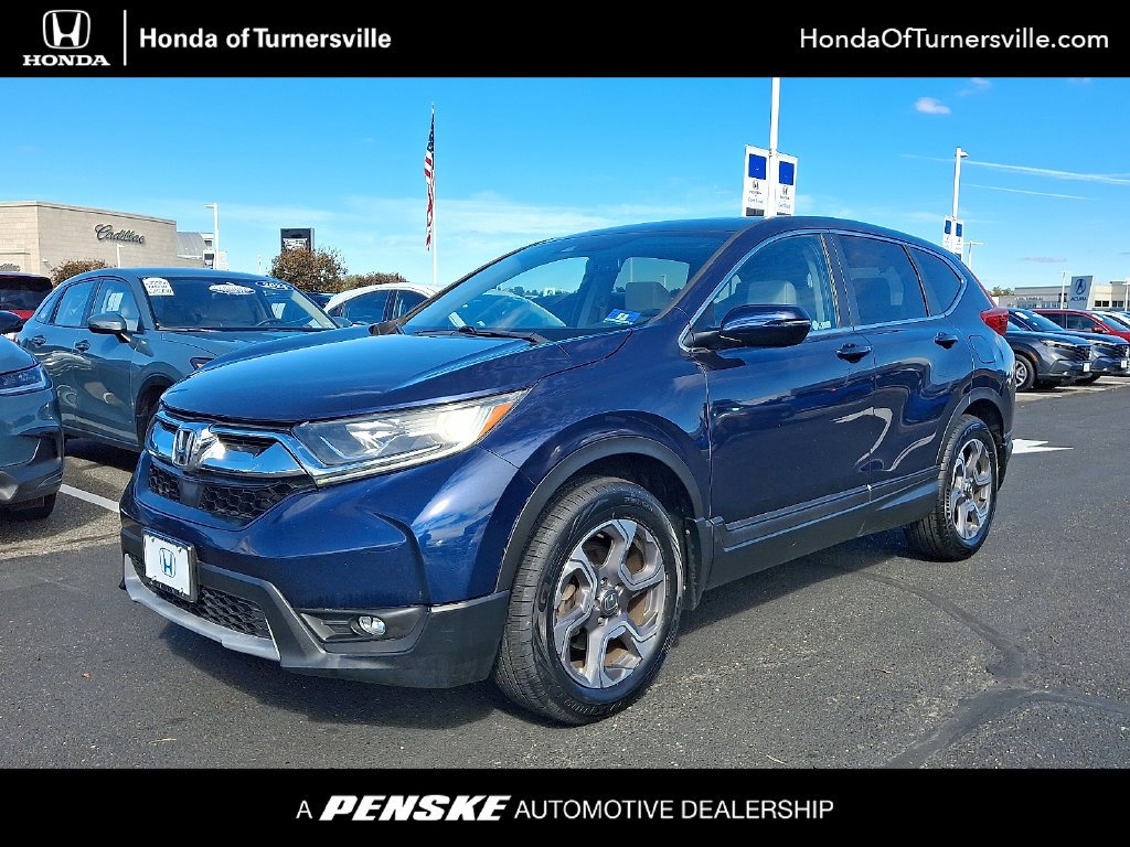 Certified Used 2018 Obsidian Blue Pearl Honda EX-L image 1