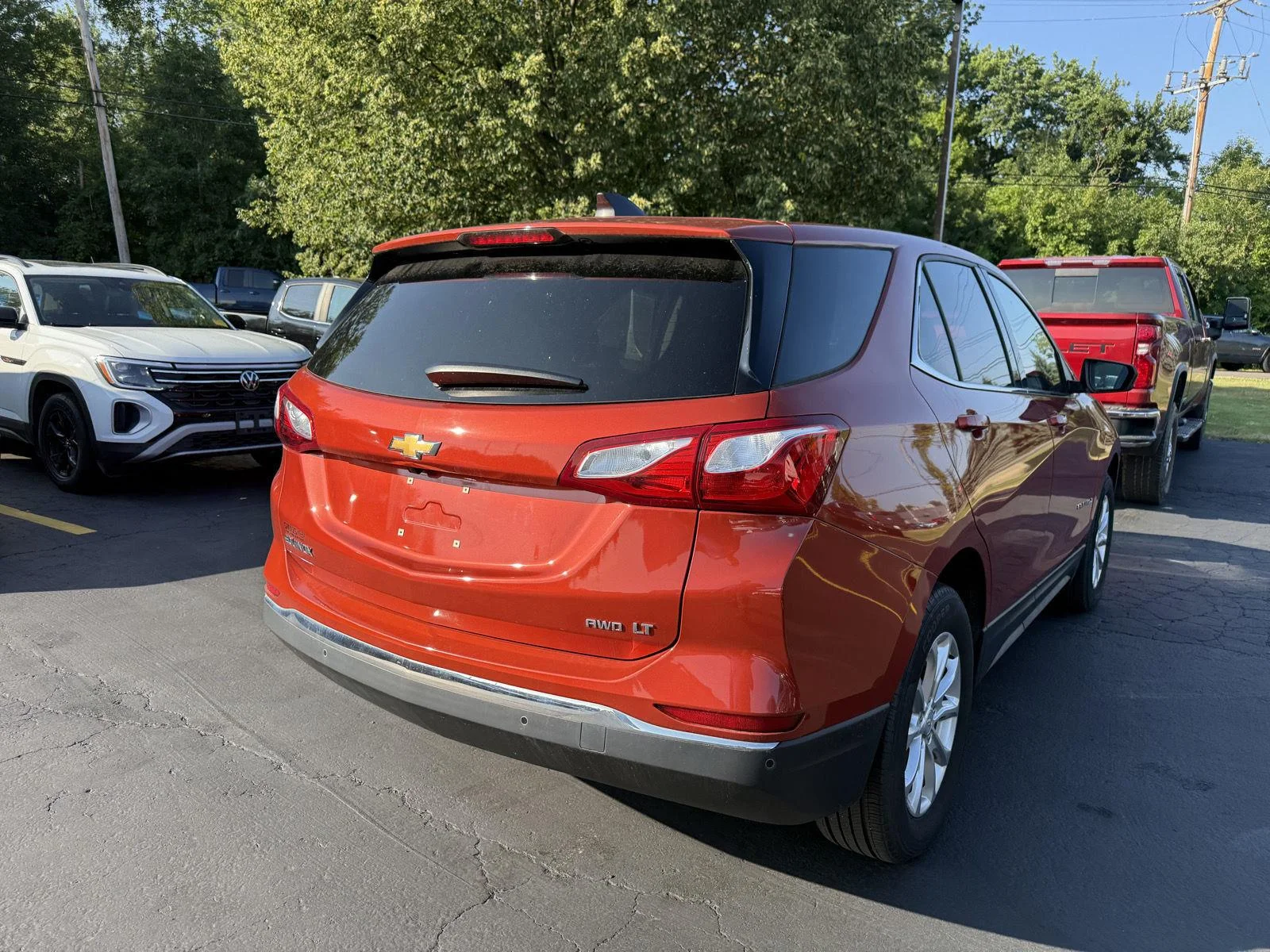 Used 2020 CAYENNE ORANGE METALLIC Chevrolet LT image 8