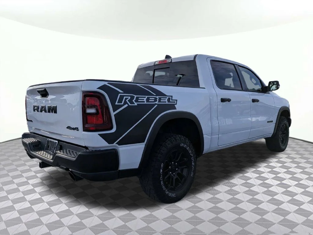 Used 2025 Bright White Clearcoat Ram Rebel image 3