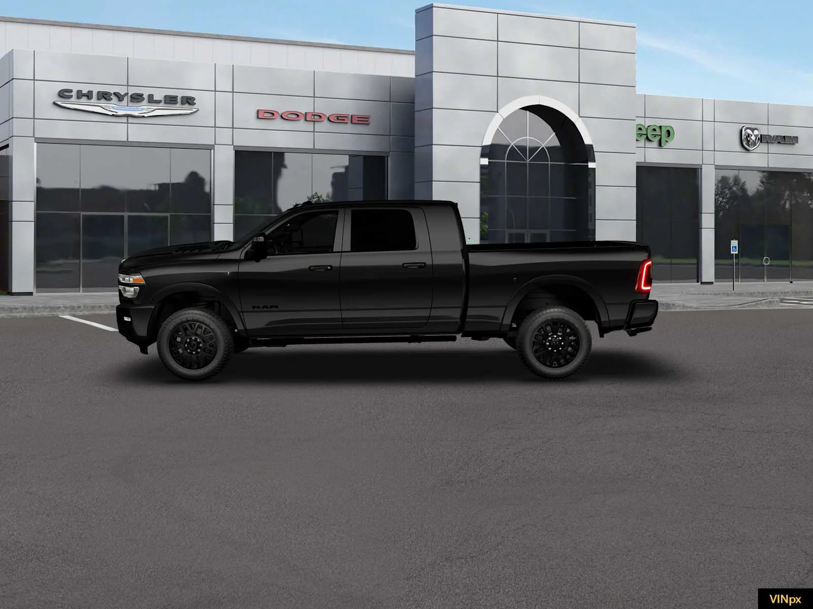 New 2026 Diamond Black Crystal Pearl-Coat Exterior Paint RAM Limited image 3