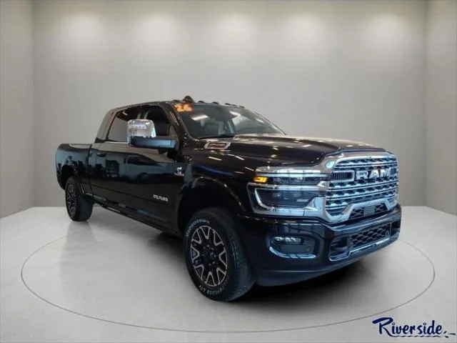 New 2026 Diamond Black Crystal Pearl-Coat Exterior Paint RAM Limited Longhorn image 1