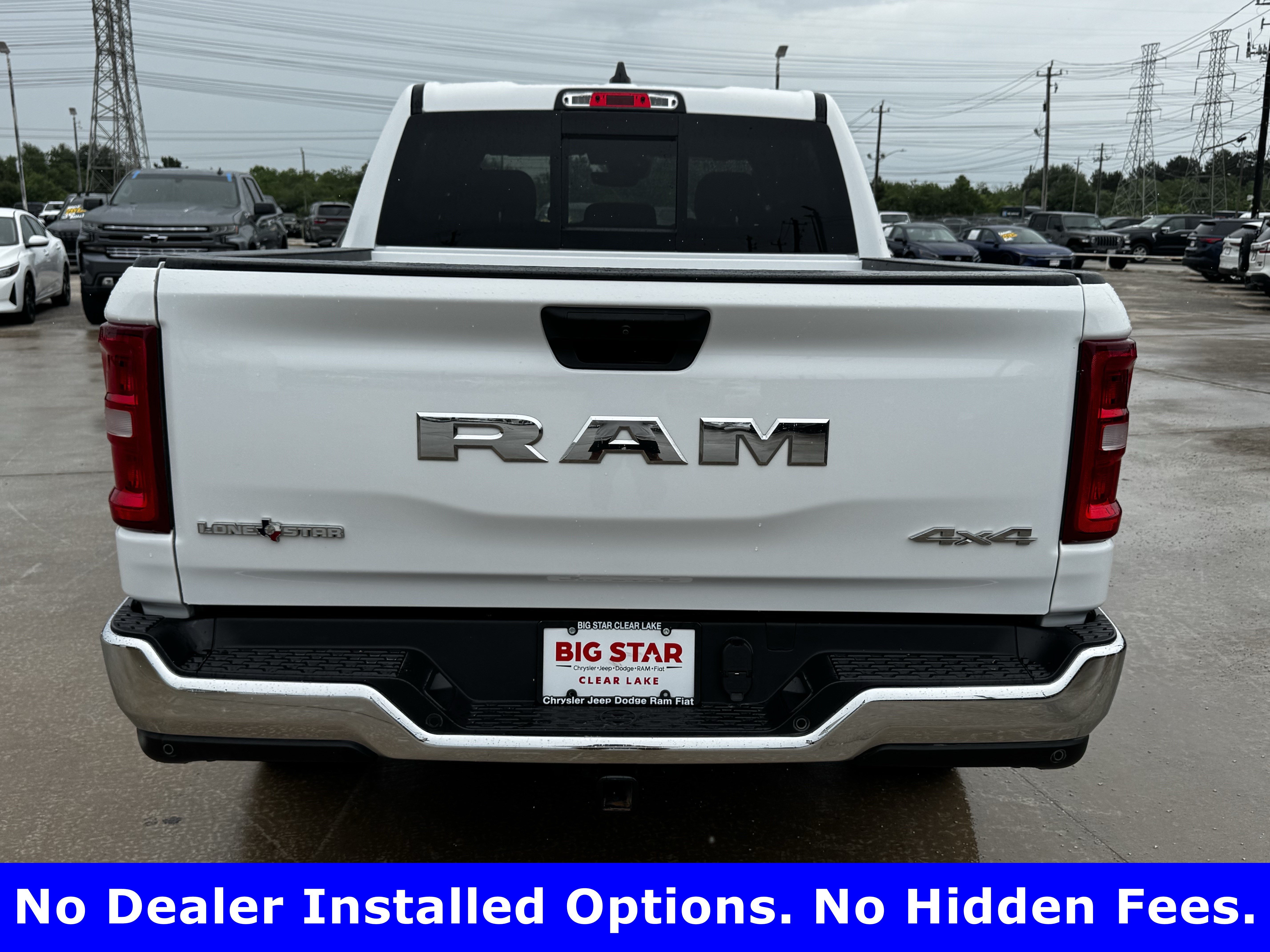 Used 2025 Bright White Clearcoat Ram Lone Star image 8
