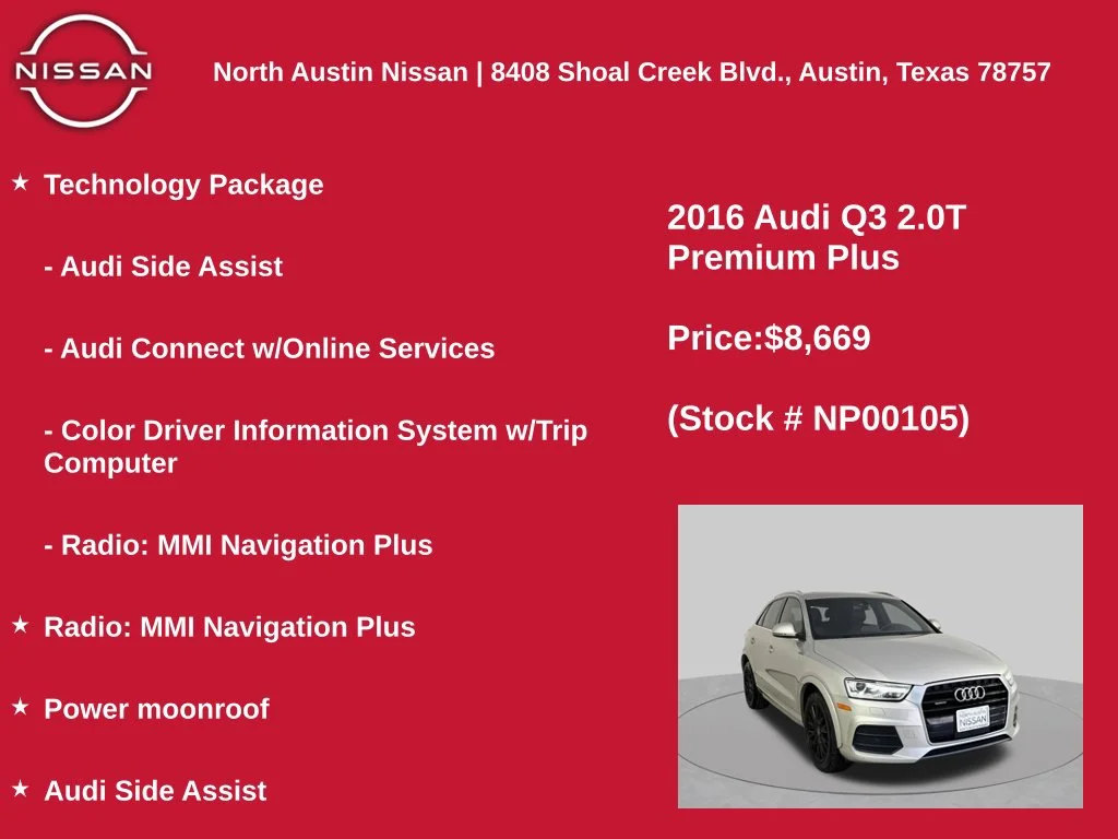 Used 2016 Silver Audi 2.0T Premium Plus image 11