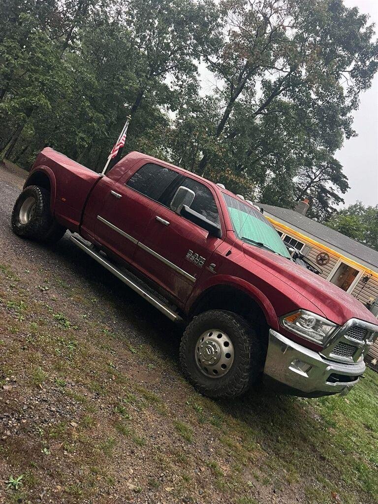Used 2015 Deep Cherry Red Crystal Pearlcoat Ram Laramie image 3