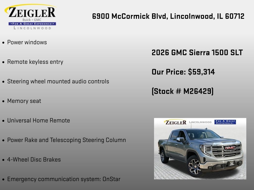 New 2026 Sterling Metallic GMC SLT image 36